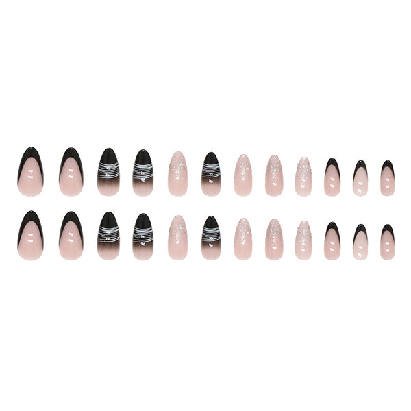 12 Sizes-24 Pcs Press On Nails W365