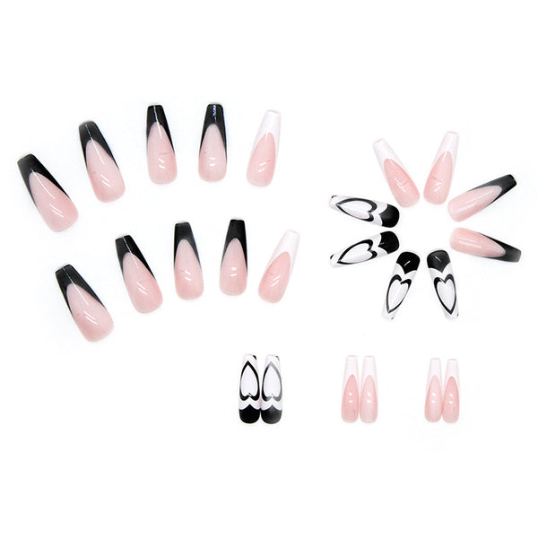 12 Sizes-24 Pcs Press On Nails W126