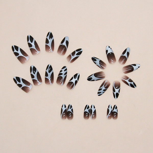 12 Sizes-24 Pcs Press On Nails W975