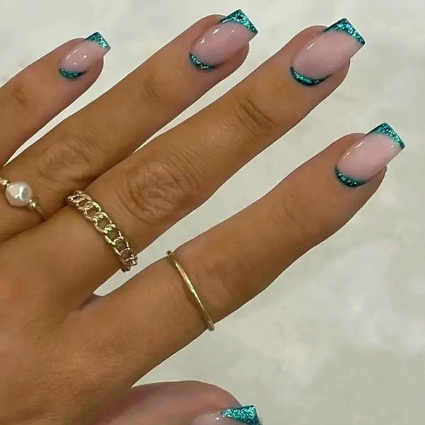12 Sizes-24 Pcs Press On Nails W1026