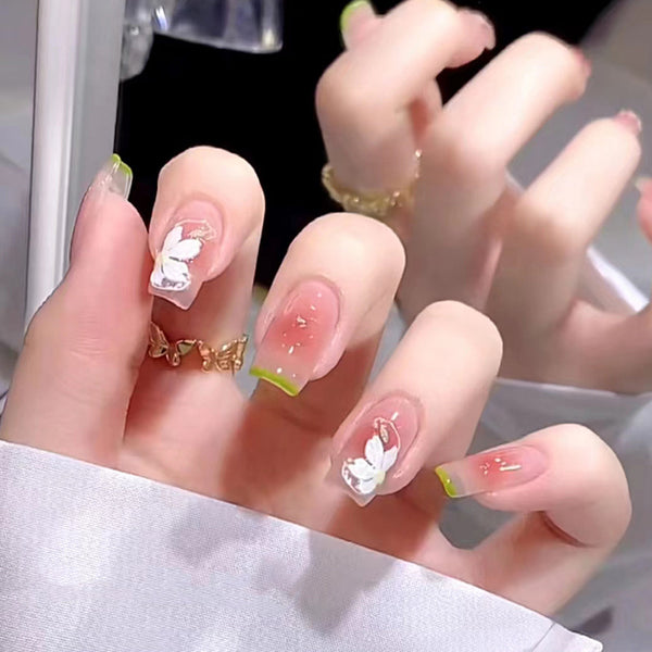 12 Sizes-24 Pcs Press On Nails R557