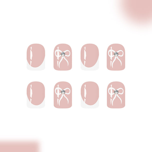 12 Sizes-24 Pcs Press On Nails C1048