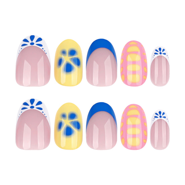 12 Sizes-24 Pcs Press On Nails JP3961