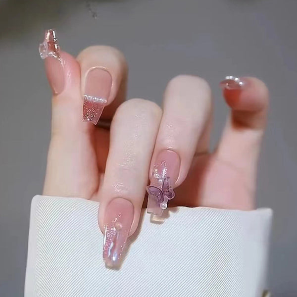 12 Sizes-24 Pcs Press On Nails Z453