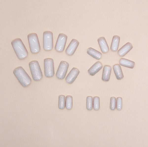 12 Sizes-24 Pcs Press On Nails W1309