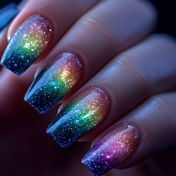 12 Sizes-24 Pcs Press On Nails Y1514