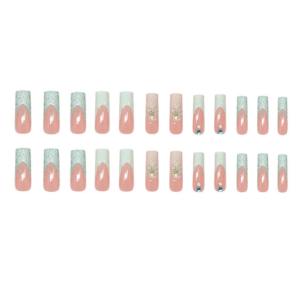 12 Sizes-24 Pcs Press On Nails Z1015