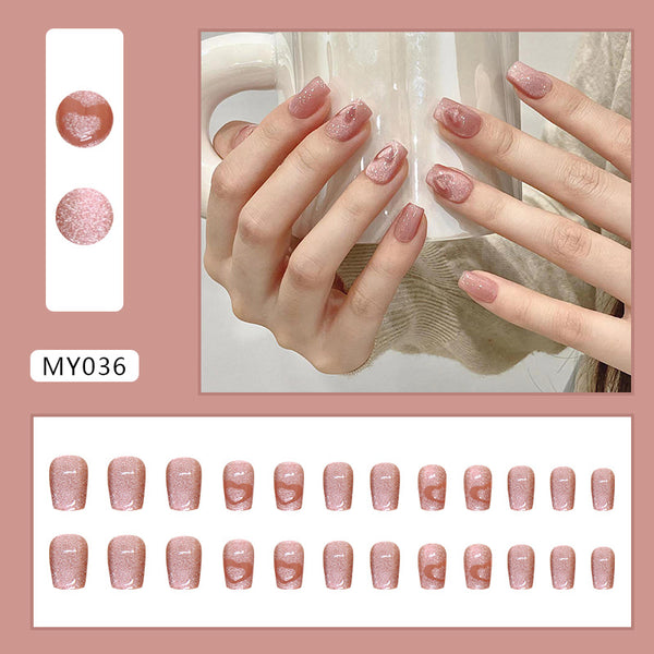 12 Sizes-24 Pcs Press On Nails MY036