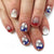12 Sizes-24 Pcs Press On Nails C857