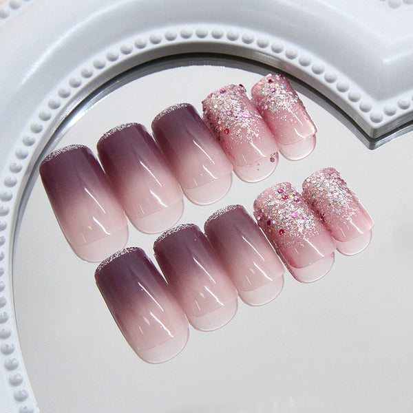 12 Sizes-24 Pcs Press On Nails R923