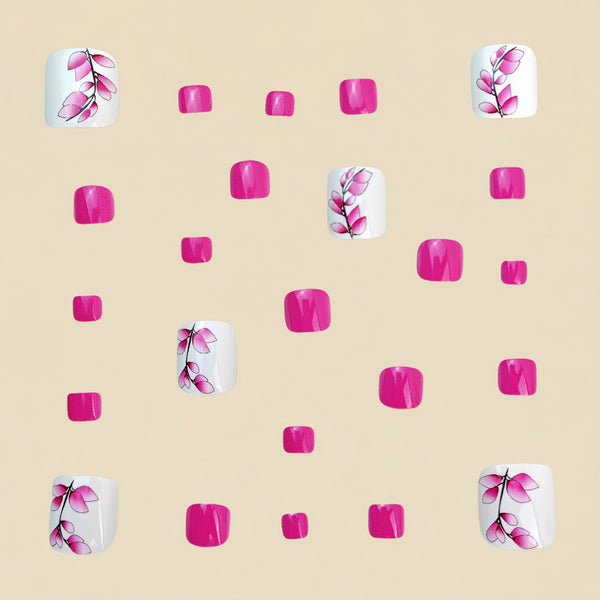 12 Sizes-24 Pcs Press On Nails Y1036