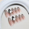 12 Sizes-24 Pcs Press On Nails Z1013