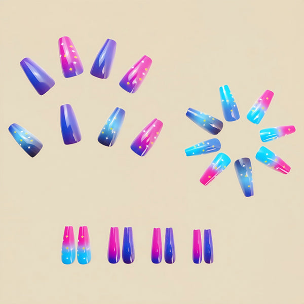 12 Sizes-24 Pcs Press On Nails Y623-1