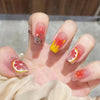 12 Sizes-24 Pcs Press On Nails R507