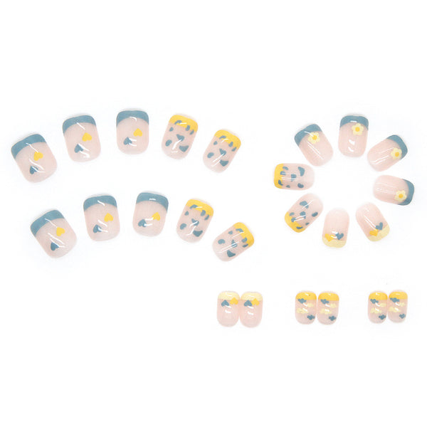 12 Sizes-24 Pcs Press On Nails R496