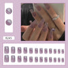 12 Sizes-24 Pcs Press On Nails R241
