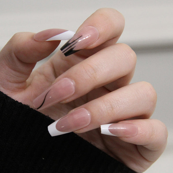 12 Sizes-24 Pcs Press On Nails W465