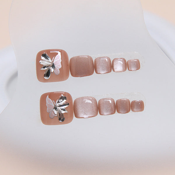 12 Sizes-24 Pcs Press On Nails F144