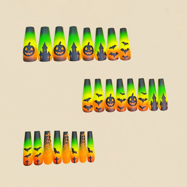 12 Sizes-24 Pcs Press On Nails y2051-24
