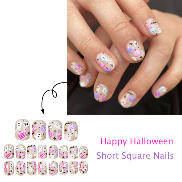 12 Sizes-24 Pcs Press On Nails JB1251