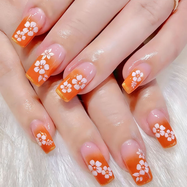 12 Sizes-24 Pcs Press On Nails Y1412
