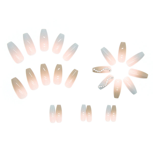 12 Sizes-24 Pcs Press On Nails Z444