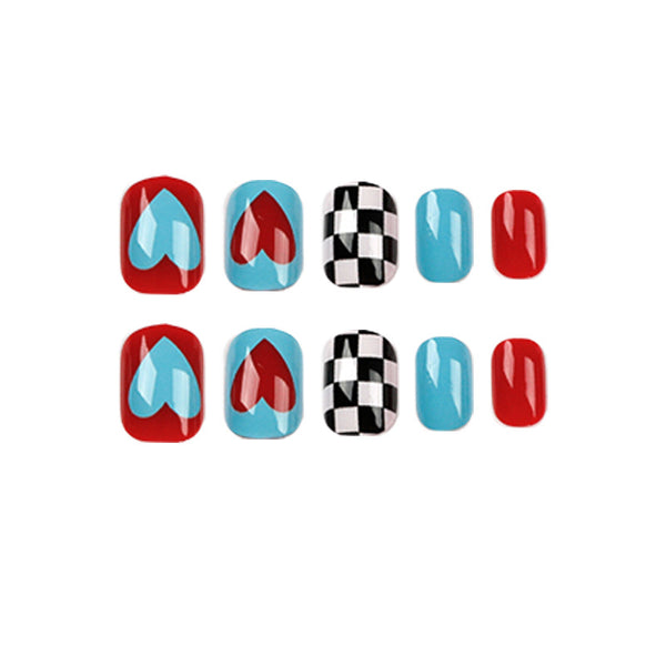 12 Sizes-24 Pcs Press On Nails JP1495