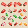 12 Sizes-24 Pcs Press On Nails Y1946