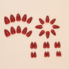 12 Sizes-24 Pcs Press On Nails W1634