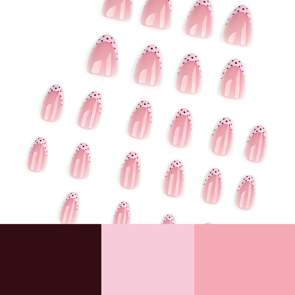 12 Sizes-24 Pcs Press On Nails JP4393
