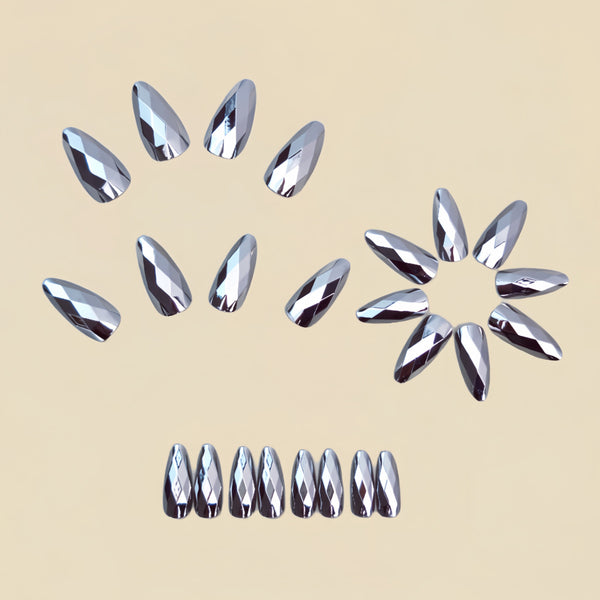 12 Sizes-24 Pcs Press On Nails Y1612