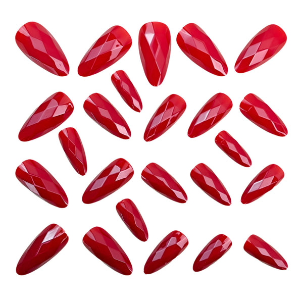 12 Sizes-24 Pcs Press On Nails Y1518