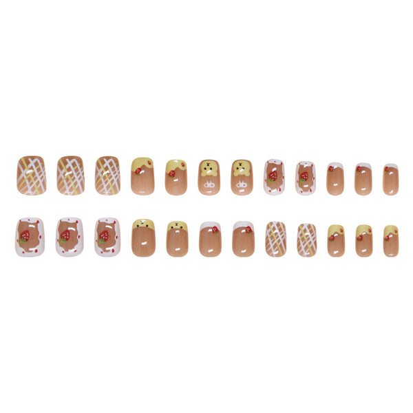 12 Sizes-24 Pcs Press On Nails W1646