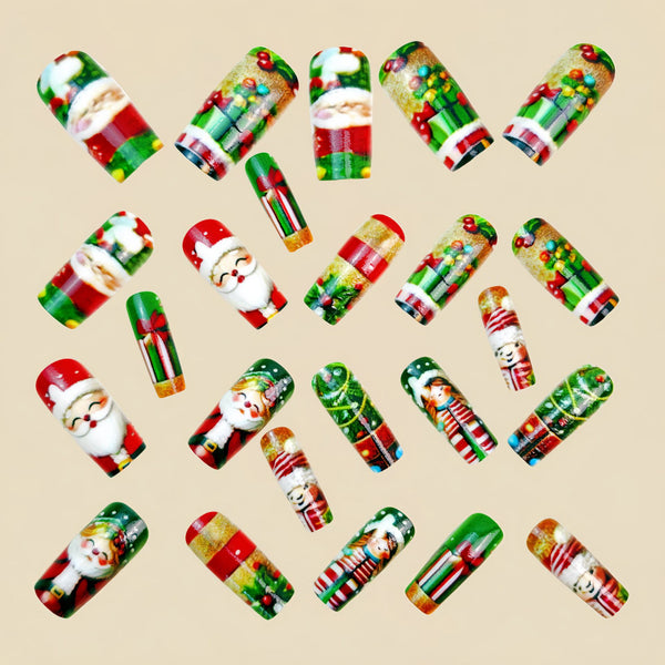 12 Sizes-24 Pcs Press On Nails Y1303