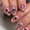 12 Sizes-24 Pcs Press On Nails W558