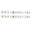 12 Sizes-24 Pcs Press On Nails K010