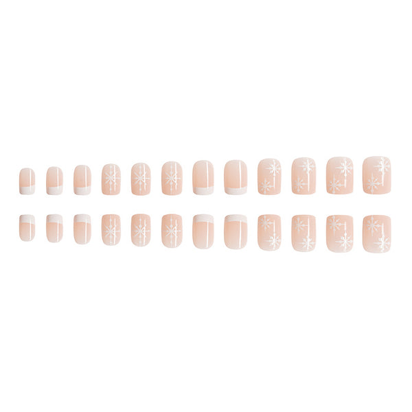 12 Sizes-24 Pcs Press On Nails C072