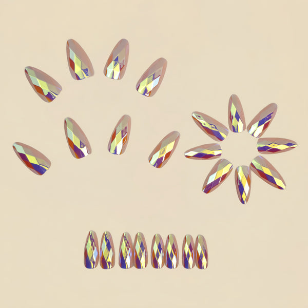 12 Sizes-24 Pcs Press On Nails Y1331