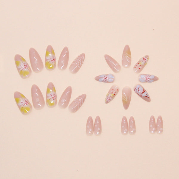 12 Sizes-24 Pcs Press On Nails W1738