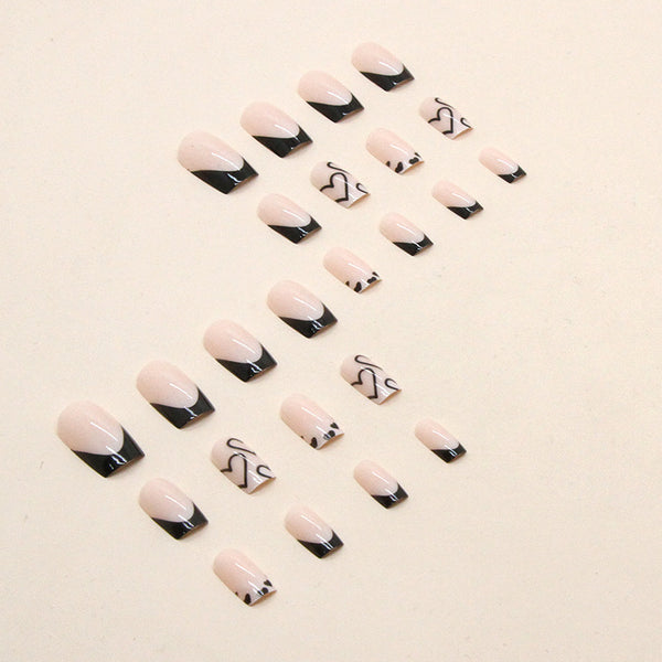 12 Sizes-24 Pcs Press On Nails W422
