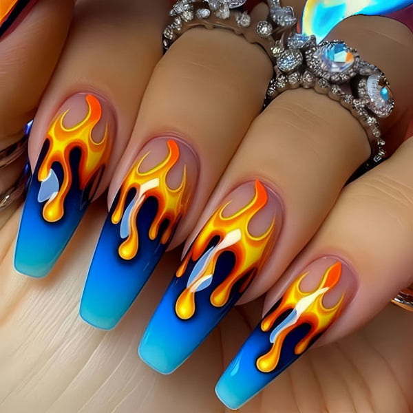 12 Sizes-24 Pcs Press On Nails Y828