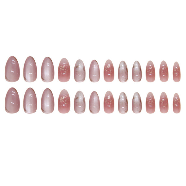 12 Sizes-24 Pcs Press On Nails W1600