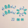 12 Sizes-24 Pcs Press On Nails W1317