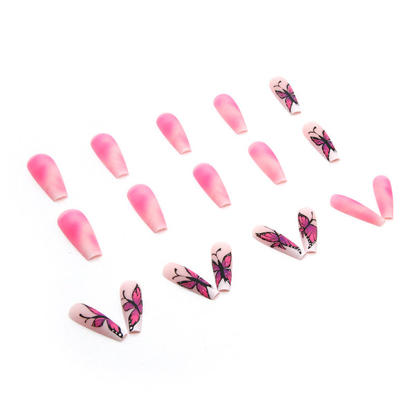 12 Sizes-24 Pcs Press On Nails W201