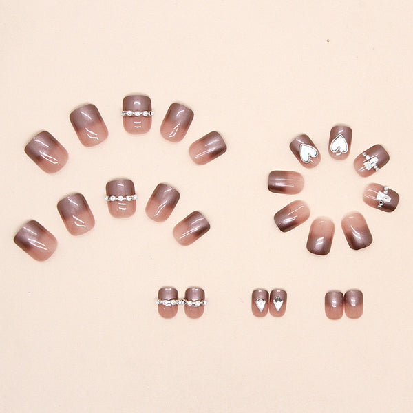 12 Sizes-24 Pcs Press On Nails Z534