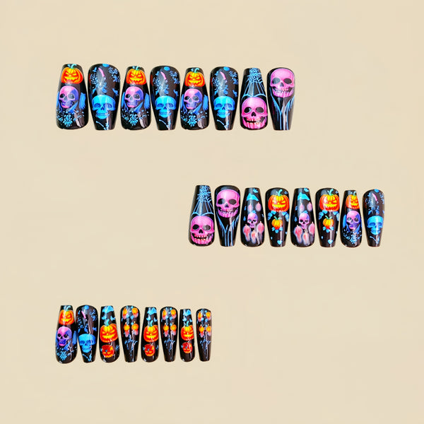 12 Sizes-24 Pcs Press On Nails Y1030