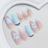12 Sizes-24 Pcs Press On Nails Z1060