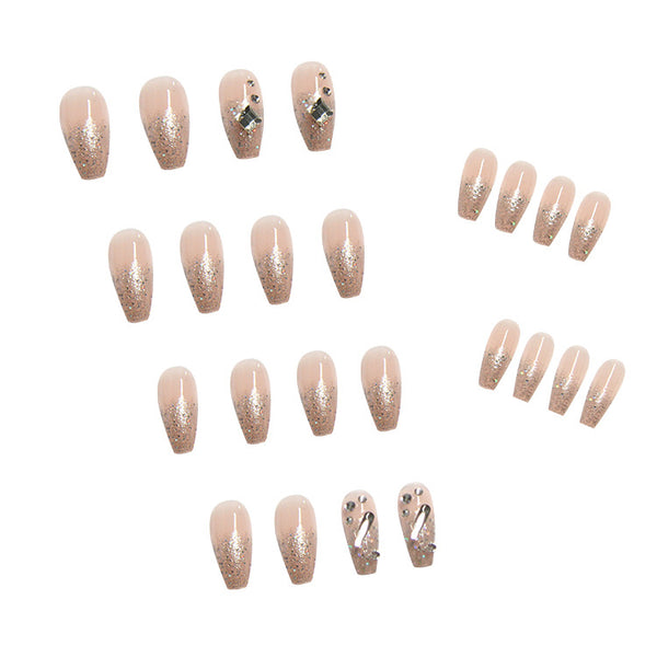 12 Sizes-24 Pcs Press On Nails Z076