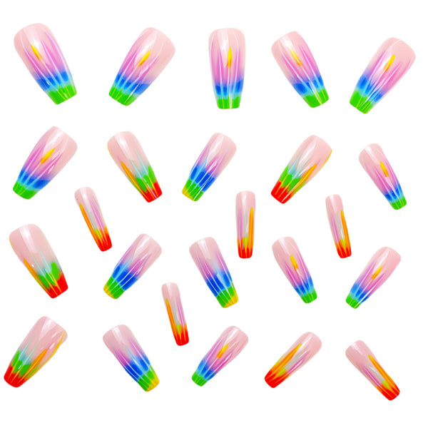 12 Sizes-24 Pcs Press On Nails Y647