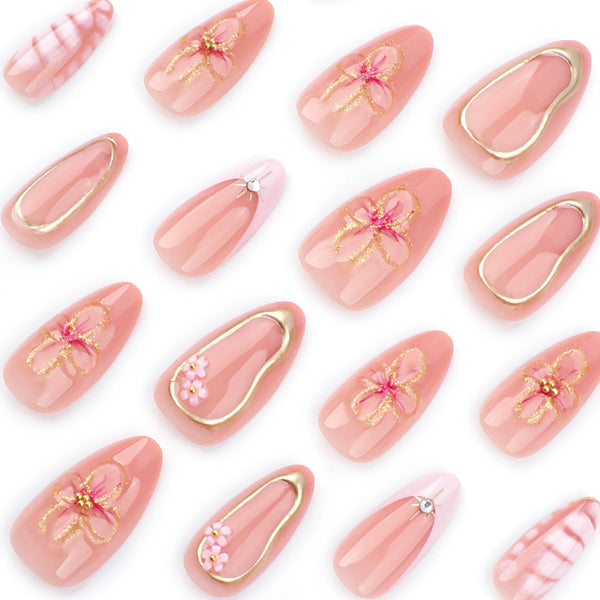 12 Sizes-24 PcsPress On Nails JP3514